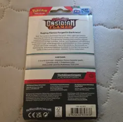 Pokemon TCG Obsidian Flames Booster Pack Pawmi Promo Card & Coin - Image 2