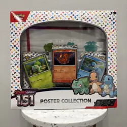 151 Poster Collection Box 3 Packs Scarlet & Violet Pokemon TCG **SEALED/NEW** 820650853166 - Image 1