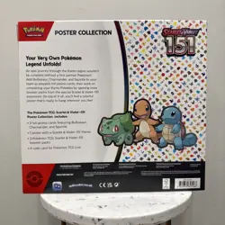 151 Poster Collection Box 3 Packs Scarlet & Violet Pokemon TCG **SEALED/NEW** 820650853166 - Image 2