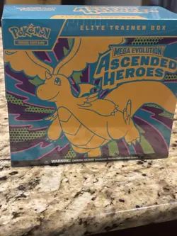 Pokemon TCG Elite Trainer Box Mega Evolution Ascended Heroes Booster Promo - Image 1