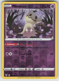 Mimikyu 081/189 Rare Darkness Ablaze Pokemon Reverse Holo Lightly Played - Image 1