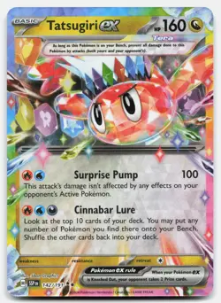 Tatsugiri ex 142/191 Double Rare Surging Sparks Pokemon Near Mint - Image 1