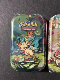 2025 Pokemon Prismatic Evolutions | Leafeon & Jolteon Mini Tins | Sealed - Image 2