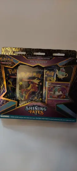 Pokemon TCG: Shining Fates Mad Party Pin Collections Box (Polteageist) 820650808685 - Image 1