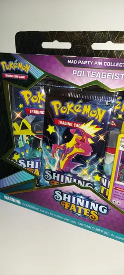 Pokemon TCG: Shining Fates Mad Party Pin Collections Box (Polteageist) 820650808685 - Image 3