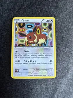 Pokemon TCG Eevee BW94 Promo Card Black & White 60 HP Basic Holo English 2013 - Image 1