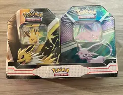 Pokemon TCG: Eevee Evolutions Jolteon V & Espeon V Tin Bundles **SEALED NEW** - Image 1