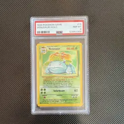 Wizards of the Coast 1999 Pokemon Game Venusaur Holo 15/102 PSA 8 - Image 1