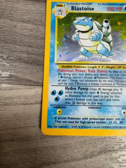 2000 POKEMON TCG BASE SET 2 BLASTOISE 2/130 HOLO RARE MP CONDITION - Image 4