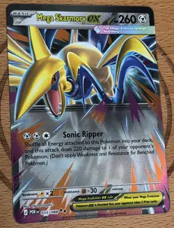 Mega Skarmory ex 055/088 Perfect Order Double Rare Pokemon TCG English NM ME03 - Image 1