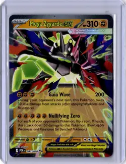 Mega Zygarde ex 047/088 Double Rare Perfect Order Pokemon Holo Near Mint - Image 1