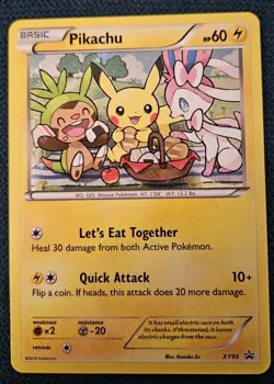 Pokemon Pikachu XY95 Promo Holo XY Set English NM - Image 1