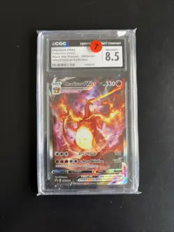 CGC 9 Pokemon TCG Charizard VMAX SWSH261 Promo Holo Ultra-Premium Collection - Image 1