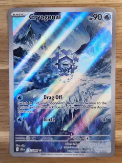 Pokemon TCG - S&V - Black Bolt - Cryogonal 111/086 - Illustration Rare - NM - Image 1