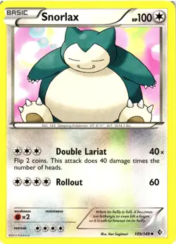 Pokemon TCG Snorlax 109/149 Boundaries Crossed Regular Uncommon VLP - Image 1