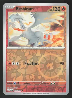Reshiram 022/142 Reverse Holo Pokemon Stellar Crown - Image 1