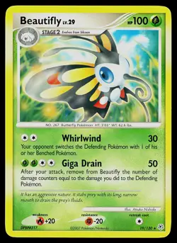 Pokemon Diamond and Pearl 19/130 Beautifly - Image 1