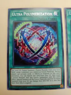 2x Ultra Polymerization MP18-EN014 Secret Rare 1st Edition LP - Image 2