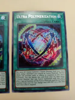 2x Ultra Polymerization MP18-EN014 Secret Rare 1st Edition LP - Image 3