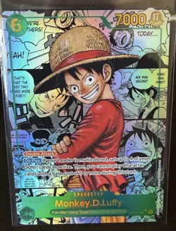 Monkey.D.Luffy OP13-118 Carrying On His Will Manga ONE PIECE English - Image 1