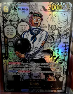 One Piece TCG Koby EB Egghead Crisis EB04-044 Manga Alt Art – EN – NM - Image 1