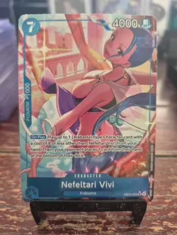 One Piece TCG English EB04-025 Nefeltari Vivi Alt Art Parallel - Image 1