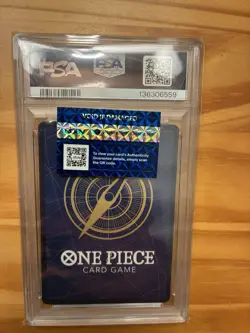 Nami OP01-016 PSA 10 Alt Art Alpha Wave 1 Pre-Errata One Piece Romance Dawn Eng - Image 2
