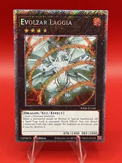 Evolzar Laggia (Platinum Secret Rare) RA04-EN160 Quarter Century Stampede 1st... - Image 1