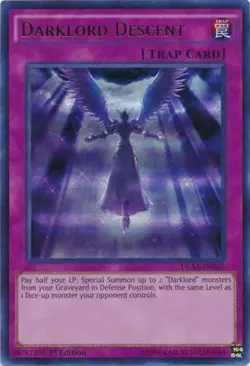 Yugioh! LP Darklord Descent - DUSA-EN023 - Ultra Rare - 1st Edition Lightly Play - Image 1