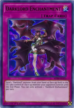 Yugioh! LP Darklord Enchantment - BLRR-EN103 - Ultra Rare - 1st Edition Lightly - Image 1