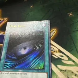 Yugioh! Dark Hole YS14-ENA10 Ultra Rare 1st Edition LP - Image 2