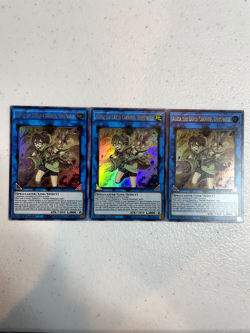 yugioh aussa the earth charmer, immovable ultra rare 3x mp21-en019 playset MP21 - Image 1