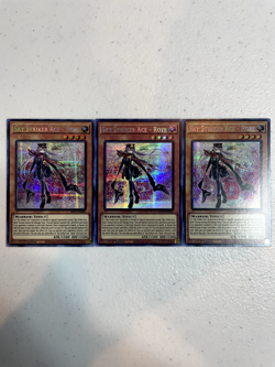 yugioh sky striker ace - roze prismatic secret rare 3x mp21-en005 playset MP21 - Image 1