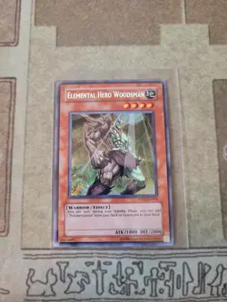 YUGIOH ELEMENTAL HERO WOODSMAN PP02-EN004 SECRET UNLIMITED EDITION NM - Image 1