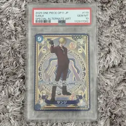 One Piece Card Sanji SP PSA 10 Collectible TCG Card New - Image 1