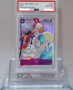 One Piece Card Game Uta PSA 10 SR First Booster Card Rare Collectible - Image 1
