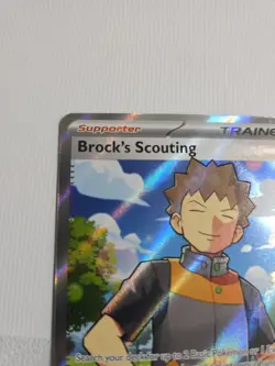 Brock’s Scouting Full Art 179/159 Double Rare Journey Together Holo Pokemon Card - Image 2