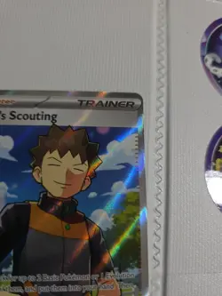Brock’s Scouting Full Art 179/159 Double Rare Journey Together Holo Pokemon Card - Image 3