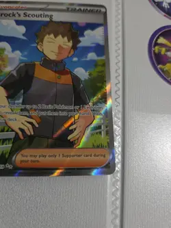 Brock’s Scouting Full Art 179/159 Double Rare Journey Together Holo Pokemon Card - Image 5