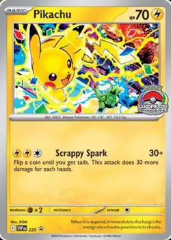 Pokemon 225 Pikachu Promo Card 2025 World Championships SVP EN Worlds English - Image 1