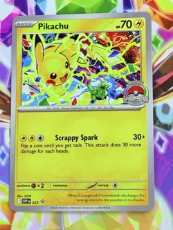 Pokemon 225 Pikachu Promo Card 2025 World Championships SVP EN Worlds English - Image 3