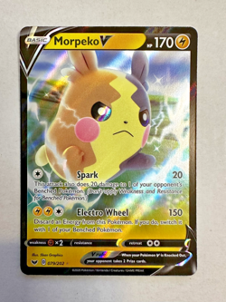 2020 Morpeko V card ULTRA RARE Sword & Shield Base Set 079/202 NM or better - Image 1