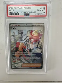 Pokemon Mela Card 254/182 Sir Sv04: Paradox Rift PSA 10 GEMT Mint - Image 1