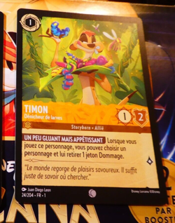 LORCANA TRADING CARD GAME DISNEY CHAPITRE 1 CARTE TIMON 24/204 FR NM - Image 1