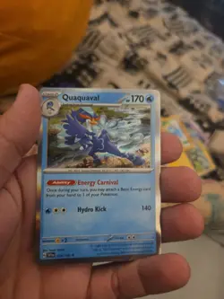 Quaquaval Scarlet & Violet Base Set Holo Promo Card 054/198 Cosmos - Image 1