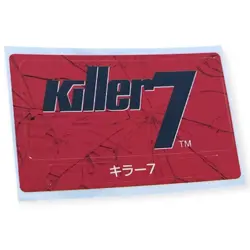 Sony PlayStation 1 PS1 Killer 7 Seven Official Promo Memory Card Sticker - Image 1