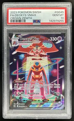 2023 Pokemon SWSH Deoxys VMAX Galarian Gallery Full Art #GG45/GG70 PSA 10 - Image 1