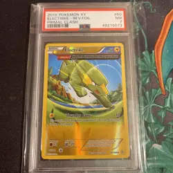2015 Pokemon Primal Clash Electrike Reverse Holo Barrier 60/160 PSA 7 - Image 1
