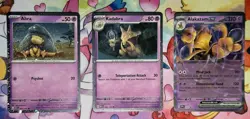 Pokemon 151 Abra 063 Kadabra 064/165 Alakazam ex SVP 050 Cosmos Holo Promos - Image 1
