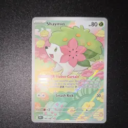 Pokemon Shaymin Sv10: Destined Rivals 185/182 Basic 80 HP Illustration Rare Holo - Image 4